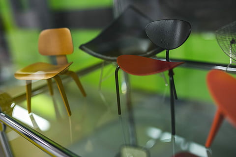 various, art installations, exposition, art, design, installation, gallery, chair, indoors, no People, restaurant, reflection, close-up, day, freshness, seat, focus on foreground, selective focus, green color, absence, glass - material, metal, business, household equipment, technology, nature, domestic room, still life, electric lamp, 4K, CC0, public domain, royalty free