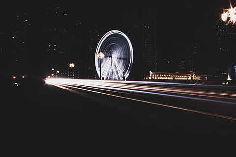 london eye timelapse fotoğrafçılık, çevrinme, Fotoğraf, yol, dönme, tekerlek, döndürme, ışık, gece, trafik, hız, sokak, karayolu, araba, taşımacılık, bulanık hareket, karanlık, aydınlatılmış, kentsel sahne, uzun pozlama, ışık izi, daire, hareket, Kent, mimari, yapılı yapı, parıltılı, insansız, şehir hayatı, far, doğa, dış yapı, ışık - doğal fenomen, açık havada, kıvılcımlar, 4K, CC0, kamu malı, telif ücretsiz