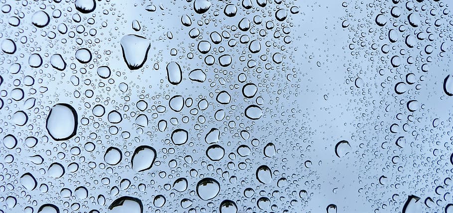 vanddråber, regn, våd, perle, boble, dråbe, glas, farver, vand, baggrunde, fuld ramme, tæt på, vindue, ingen mennesker, glas - materiale, gennemsigtig, regndråbe, natur, regntiden, indendørs, dag, mønster, renhed, dug, 4K