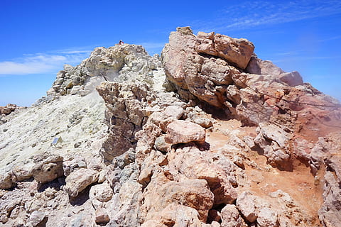 teide, yükselmek, zirve, iz, yol, yürüyüş, Pico del Teide, volkanik krater, krater, volkan, sülfür, kükürt buharı, lav, lav alanı, volkanik, teyde, teide milli parkı, tenerife, Kanarya Adaları, Kaya, kaya - nesne, katı, gökyüzü, kaya oluşumu, manzaralar - doğa, doğa, doğada güzellik, sakin sahne, kentsel olmayan sahne, seyahat yerleri, huzur, insansız, gün, jeoloji, fiziksel coğrafya, çevre, peyzaj, düşük açılı görünüş, bulut - gökyüzü, açık havada, aşınmış, iklim, kurak iklim, dağ zirvesi, 5K, CC0, kamu malı, telif ücretsiz