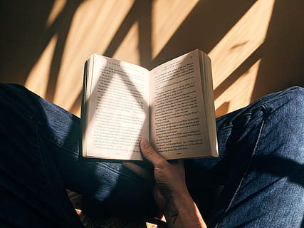osoba, hospodářství, rezervovat, sedící, hnědý, povrch, rozvinout, čtení, ruka, nohy, stíny, slunečního světla, stránek, text, číst, relaxovat, lectura, libro, vydání, jedna osoba, otevřeno, část lidského těla, aktivita, bránice, vzdělání, lidské ruky, neformální oblečení, papír, volnočasové aktivity, dospělý, relaxace, uvnitř, část těla, studovat, 4K, CC0, veřejná doména, bez autorských práv