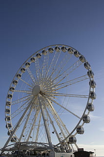 brighton, kolo, cestovní ruch, nábřeží, architektura, Anglie, sussex, moře, velký, město, molo, pobřeží, Spojené království, atrakce, britský, pláž, mezník, Evropa, pobřežní čára, Británie, zábavní park, Ruské kolo, jízda zábavním parku, nebe, nízký úhel pohledu, umělecká kultura a zábava, čisté nebe, nikdo, Příroda, stavba, tvar, geometrický tvar, modrý, kruh, den, venku, výstaviště, karneval, 4K, CC0, veřejná doména, bez autorských práv