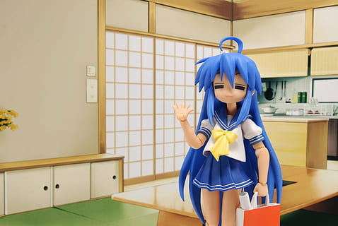 Blau, behaart, weiblich, Anime-Charakter, halten, Papiertüte, Anime, konata, figma, Figur, eine Person, drinnen, Dreiviertel Länge, Vorderansicht, Stehen, Kleidung, echte Menschen, Verkleidung, traditionelle Kleidung, Kostüm, Frau, Erwachsene, Taille hoch, Spaß, Wohngebäude, Frisur, schöne Frau, 4K, CC0, gemeinfrei, lizenzfrei