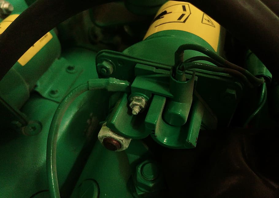 engine, machine, engineering, mechanic, turbine, close-up, green color, protection, transportation, day, military, security, safety, industry, mode of transportation, no people, communication, outdoors, weapon, full frame, sign, government, holding, machine part, metal, 4K