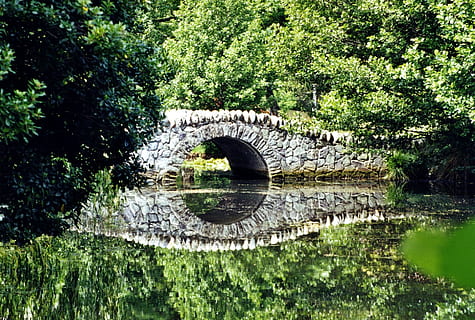marró, concret, pont, llac, reflexió, arquitectura, estructura, pedres, roques, paisatge, aigua, immòbil, encara, pacífica, escènic, escena, arbres, tranquil, estany, pont - estructura feta per l'home, arbre, naturalesa, Parc Central, riu, a l'aire lliure, color verd, parc - l'home va fer espai, dia, cap gent, planta, estructura construïda, davant del mar, creixement, connexió, tranquil·litat, arc, pont d’arc, aigua que flueix, 1080P, CC0, domini públic, lliure de regalies