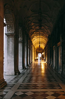 trip, venice, Venice, Italy, vacations, architecture, buildings, old town, Europe, travel, italian, Italy, veneto, venezia, mediterranean, venive, old houses, tourist, corridor, architectural Column, indoors, arch, history, old, famous Place, arcade, ancient, built Structure, walking, the way forward, direction, building, flooring, day, lighting equipment, ceiling, diminishing perspective, real people, the past, full length, empty, tiled floor, colonnade, 4K