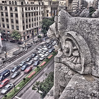 vista, edifici, madrid, arquitectura, estructura construïda, exterior de l'edifici, ciutat, automòbil, cotxe, manera de transport, dia, transport, vista d’angle alt, persones incidentals, art i artesania, naturalesa, vehicle terrestre, viatjar, carretera, carrer, paisatge urbà, 1080P, CC0, domini públic, lliure de regalies