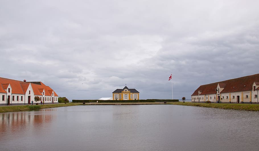 valdemārs, pils, pils, ezers, cloudscape, valdemārs, pils, ezers, sala atkal ir, Dānija, arhitektūra, uzbūvēta struktūra, ēkas ārpuse, mākonis - debesis, ūdens, debesis, ēka, raksturs, pilsēta, dienā, nav cilvēku, ceļojumu galamērķi, krastmala, māja, valdība, 4K