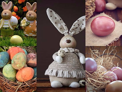 figureta de conill, collage d'ou, fons, Pasqua, ou, ous de colors, llebre, Feliç Pasqua, ous de Pasqua, decoracions de pasqua, ous petits, niu, niu de Pasqua, patró, color, primavera, colorit, pintura d'ous de Pasqua, paleta de colors, decoració, celebració, cultures, ou de Pasqua, cistella, variació, esdeveniment de celebració, vacances - esdeveniment, cap gent, a l'interior, festa, conill de Pasqua, representació animal, representació, menjar, menjar i beguda, conill - animal, art i artesania, religió, natura morta, adorn de Nadal, 1080P, CC0, domini públic, lliure de regalies