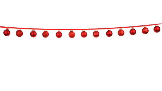 röda hängande baubles, röd, hängande, grannlåt, bakgrund, boll, struntsak, firande, jul, dekor, dekoration, dekorativ, grupp, Semester, isolerat, linje, objekt, prydnad, band, säsong, rymden, vit, vit bakgrund, skönhet, inget folk, vatten, vetenskap, kopiera utrymme, vit färg, Skära ut, närbild, studio skott, natur, inomhus, abstrakt, enda objekt, på rad, 5K, CC0, offentligt domän, royaltyfria
