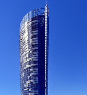 skyskraber, Post Tower, telecom tower, meddelelse, bygning, Bonn, glas, international, globalisering, netværk, www, symbol, arkitektur, tårn, moderne, urban scene, bygget struktur, bygning udvendig, kontorbygning, forretning, blå, byggebranchen, himmel, by, bybilledet, glas - materiale, høj - høj, lav vinkel visning, skyfri himmel, kontorbygning udvendig, ingen mennesker, kopiere plads, natur, industri, udendørs, stål, legering, 2K, CC0, offentligt domæne, royaltyfrie