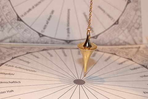 gold-colored, hanging, accessory, chart papers, pendulum, pendulum boards, board, template, vibrations, vibration, pendulum vibrations, commute, lot, cone, conical, tools, frequency, new age, spiritual, symbol, pendulum frequency, no people, indoors, still life, close-up, focus on foreground, amusement park, amusement park ride, map, number, metal, selective focus, low angle view, communication, arts culture and entertainment, single object, detail, antique, architecture, 2K, CC0, public domain, royalty free