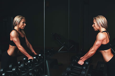 photo shot, woman, wearing, sportswear, photo, shot, exercising, women, muscular Build, healthy Lifestyle, sport, strength, females, sports Training, people, adult, weights, gym, dumbbell, health Club, lifestyles, the Human Body, caucasian Ethnicity, young Adult, body Building, weight Training, athlete, sports Clothing, indoors, picking Up, human Muscle, one Person, action, beautiful, bicep, beauty, weightlifting, adults only, mid adult, vitality, two people, men, human body part, young women, wellbeing, side view, human arm, beautiful woman, 4K, CC0, public domain, royalty free