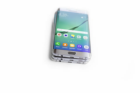 silver samsung smartphone, silver, titanium, samsung, galaxy, s, edge, smartphone, technology, gadgets, communication, computer, smartphones, mobile, phone, stack, pile, desk, white, still, bokeh, white background, no people, internet, close-up, network connection plug, day, studio shot, wireless technology, connection, smart phone, cut out, portable information device, indoors, copy space, mobile app, single object, mobile phone, screen, e-commerce, number, keypad, graphical user interface, computer icon, 5K, CC0, public domain, royalty free