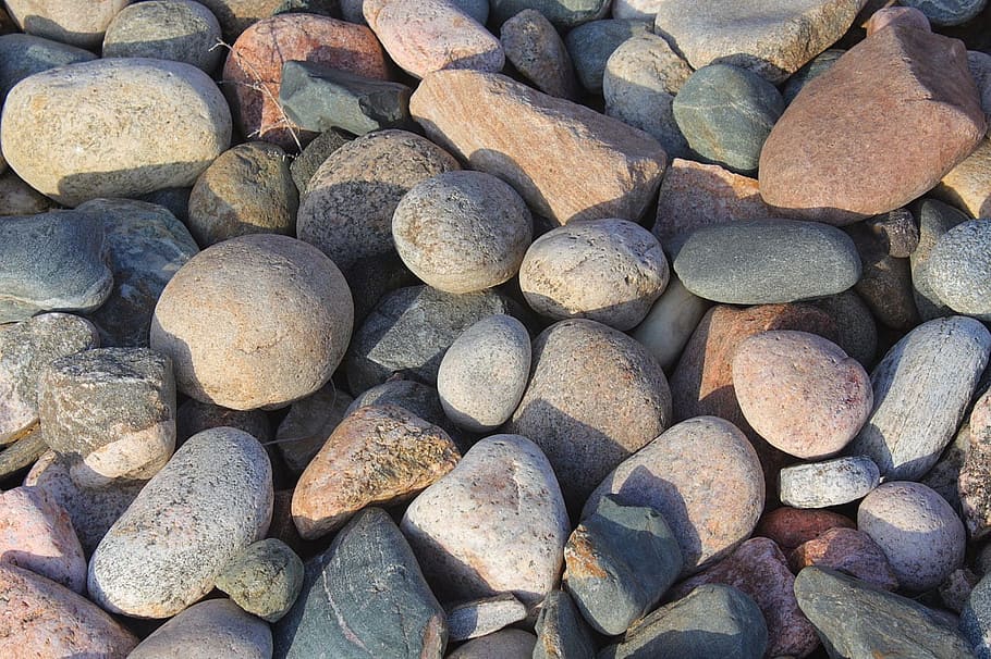 baggrund, sten-, klippe, rullesten, rund, natur, baggrunde, fuld ramme, solid, stor gruppe af objekter, sten - objekt, overflod, ingen mennesker, strand, jord, rock-objekt, dag, tekstureret, høj vinkel visning, udendørs, mønster, tæt på, 720P