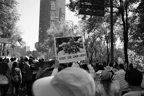 grayscale photo, people, rally, person, raising, martin luther king jr, jr., dream, black And White, visual Art, concepts And Ideas, arts And Entertainment, time, crowd, protest, protestor, large group of people, riot, real people, group of people, tree, city, women, architecture, built structure, men, plant, building exterior, adult, text, street, communication, lifestyles, outdoors, 5K, CC0, public domain, royalty free