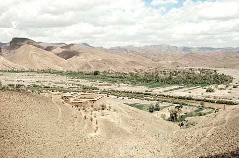clouds, dry, fields, grass, hills, landscape, nature, scenic, sky, soil, stucture, trees, desert, sand, israel, mountain, dirt, land, arid Climate, hill, environment, scenics - nature, cloud - sky, tranquil scene, tranquility, beauty in nature, mountain range, non-urban scene, day, no people, climate, outdoors, idyllic, quarry, 4K, CC0, public domain, royalty free