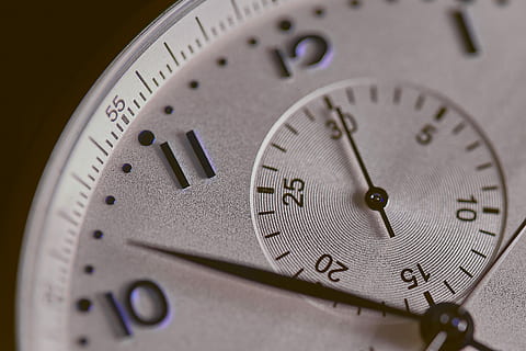 gray chronograph wtahc, display, pointer, timer, stop, detail, time, clock, close-up, number, studio shot, minute hand, clock face, watch, clock hand, instrument of time, indoors, no people, accuracy, single object, selective focus, wristwatch, hour hand, black background, pocket watch, personal accessory, silver colored, 2K, CC0, public domain, royalty free