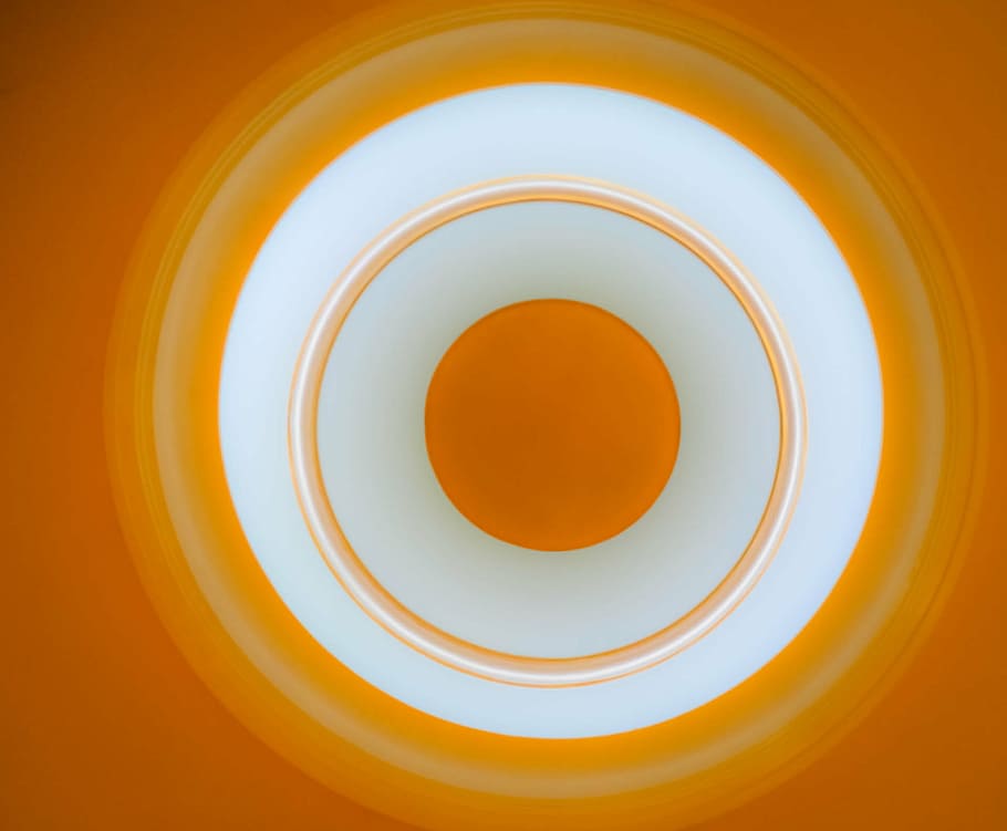 arancia, cerchio, astratto, design, colore, struttura, luminosa, il giro, modello, creativo, moderno, decorazione, apparecchio di illuminazione, sfondi, giallo, forma geometrica, colore arancione, forma, nessuno, in casa, direttamente sotto, direttamente sopra, fotogramma intero, avvicinamento, cibo e bevande, cibo, natura morta, vasellame, Inquadratura dal basso, illuminato, raggiante, ornato, 1080P