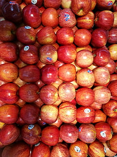 rosso, il giro, lucidare, mangiare sano, cibo e bevande, cibo, benessere, freschezza, fotogramma intero, frutta, sfondi, grande gruppo di oggetti, mercato, abbondanza, in vendita, nessuno, natura morta, Al dettaglio, bancarella, vista dall'alto, avvicinamento, giorno, saldi, Mela, maturo, 4K, CC0, dominio pubblico, privo di copyright