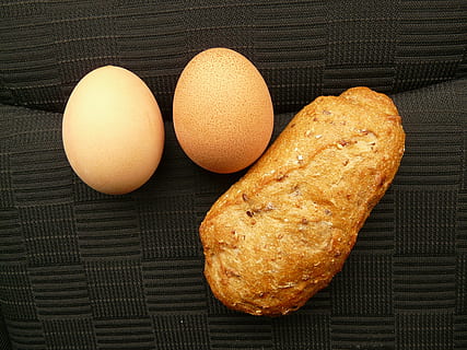 vespers, breakfast, egg, bread, roll, arouse, eat, food, freshness, organic, brown, wood - Material, meal, healthy Eating, food and drink, wellbeing, indoors, close-up, no people, still life, high angle view, directly above, table, textile, ready-to-eat, healthy lifestyle, place mat, 2K, CC0, public domain, royalty free
