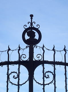 Grating, Bars, Forging, Metal, forged, wrought iron, sky, cordoba, detail, gate, security, safety, protection, low angle view, nature, no people, day, design, fence, outdoors, architecture, iron - metal, pattern, boundary, barrier, clear sky, ornate, 1080P, CC0, public domain, royalty free