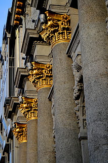 Peter, colonne, maiuscoletto, architettura, struttura costruita, esterno dell'edificio, costruzione, Inquadratura dal basso, nessuno, luogo di culto, giorno, città, religione, spiritualità, il passato, credenza, storia, all'aperto, destinazioni di viaggio, natura, ornato, 4K, CC0, dominio pubblico, privo di copyright