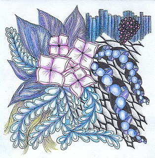 zentangle, enredo, dibujo, modelo, dibujar meditativo, pintar, azul, nadie, gran grupo de objetos, adentro, púrpura, elección, multi color, de cerca, creatividad, foto de estudio, abundancia, naturaleza, vista de alto ángulo, Arte y artesanía, naturaleza muerta, concepto de knolling, ordenado, organización, lujo, patrón floral, 1080P, CC0, dominio público, libre de derechos