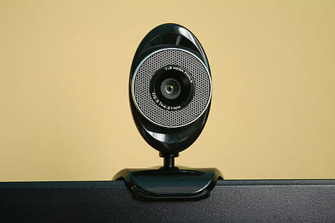 black, gray, webcam, camera, computer, internet, electronics, equipment, it, laptop, electronic equipment, electronic, computer equipment, hdd, monitors, social media, chat, sound, technology, broadcasting, single Object, speaker, music, indoors, wall - building feature, no people, communication, close-up, yellow, arts culture and entertainment, microphone, input device, retro styled, noise, table, connection, black color, old, 2K, CC0, public domain, royalty free