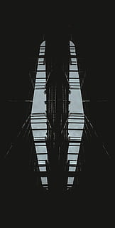 žemas, kampinė fotografija, pastatas, širdys, akių vaizdas, sutartines, architektūra, struktūrą, tamsus, dangus, pastatyta struktūra, patalpose, transportavimas, nėra žmonių, laiptai ir laiptai, laiptinė, žemas kampo vaizdas, siluetas, mažėja perspektyva, dieną, kryptis, ryšį, turėklai, kelias pirmyn, viešasis transportas, pobūdį, geležinkelių transportu, viršutinė riba, 2K, CC0, Viešasis domenas, nemokamai