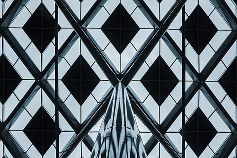 kov, chrom, abstraktní, struktura, kovový, design, Pozadí, stanice, den haag, Nizozemí, Holandsko, vzor, stavba, celý rám, architektura, tvar, nikdo, exteriér budovy, nízký úhel pohledu, geometrický tvar, budova, architektonický prvek, den, opakování, strop, sklo - materiál, venku, architektura a umění, přímo pod, 4K, CC0, veřejná doména, bez autorských práv
