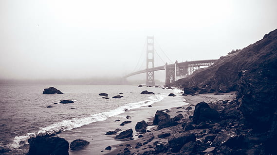zlatý most, moře, oceán, voda, vln, Příroda, skály, pobřeží, kopec, útes, krajina, most, struktura, mlha, Golden Gate Bridge, Kalifornie, most - mužská konstrukce, usa, san francisco kraj, slavné místo, visutý most, Tichý oceán, spojení, Skála, rock - objekt, pevný, přeprava, architektura, stavba, cestovat, destinace, přistát, životní prostředí, nebe, cestovní ruch, záliv, venku, nikdo, 4K