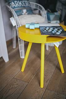 cyan home decor, wardrobe, White, cyan, home decor, interior, room, home, modern, decor, house, table, chair, indoors, no People, wood - Material, desk, furniture, hardwood floor, home interior, seat, flooring, yellow, absence, empty, wood, high angle view, focus on foreground, still life, business, day, group of objects, 5K