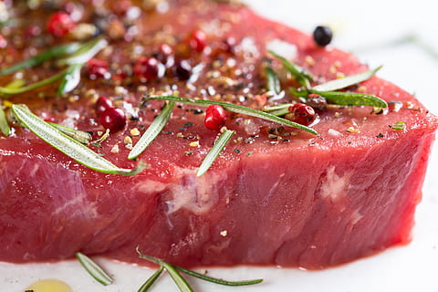 sliced raw steak, meat, beef, raw, marinated, steak, fresh, meal, barbecue, uncooked, pepper, gourmet, rosemary, preparation, butcher, sirloin, tenderloin, fillet, protein, bbq, grill, red, food, cooking, cow, food and drink, freshness, healthy eating, fruit, close-up, vegetable, plate, no people, wellbeing, slice, red meat, indoors, herb, selective focus, juicy, dinner, crockery, 5K, CC0, public domain, royalty free