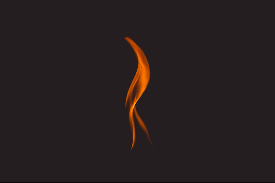 Flamme Abbildung, Flamme, Feuer, Orange, dunkel, Nacht-, schwarzer Hintergrund, keine Leute, orange Farbe, Studioaufnahme, Nahansicht, drinnen, kopieren sie platz, Verbrennung, Natur, abstrakt, einzelnes Objekt, Bewegung, Hitze - Temperatur, Schönheit in der Natur, glühend, Feuer - natürliches Phänomen, Lebensmittel, Form ändern, 8K