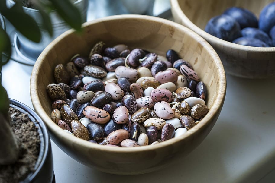 forskellige småsten, assorterede farve sten, rund, Brun, træ-, skål, bønner, bord, køkken, plante, bønne, veganer, vege, ingrediens, stilleben, sund og rask, mad, grøntsag, frisk, mad og drikke, velvære, friskhed, sund kost, stor gruppe af objekter, frugt, indendørs, ingen mennesker, tæt på, høj vinkel visning, overflod, selektiv fokusering, frø, køkkenredskaber, dag, valg, porcelæn, 5K