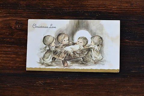 Map, Christmas Card, Old, Child, used, christmas, wood, close, no people, wood - material, close-up, indoors, day, directly above, table, human representation, still life, representation, high angle view, art and craft, studio shot, male likeness, female likeness, craft, text, food, history, 1080P, CC0, public domain, royalty free