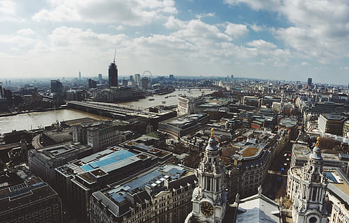 panorama fugle øjenfotografering, by-, stat, panorama, fugle øje, fotografering, bybilledet, urban scene, arkitektur, London, England, luftfoto, by skyline, england, by, uk, berømte sted, Europa, bygning udvendig, bygget struktur, himmel, sky - himmel, bygning, menneskemængde, høj vinkel visning, overfyldt, kontorbygning udvendig, skyskraber, boligområde, dag, natur, høj - høj, tårn, moderne, udendørs, finansdistrikt, Spir, 4K, CC0, offentligt domæne, royaltyfrie