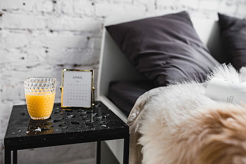 interior, marble bedside table, Bedroom, marble, bedside table, minimal, minimalism, white, modern, orange juice, scandi, scandinavian, bedside, Un'common, april, indoors, comfortable, domestic Room, sofa, pillow, home Interior, no People, relaxation, living Room, furniture, bed, domestic Life, lifestyles, apartment, decor, drink, day, close-up, food and drink, refreshment, table, drinking glass, glass, one person, technology, business, household equipment, men, adult, wireless technology, human body part, 4K