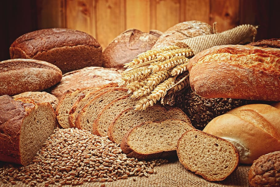 pane cotto, pane, caramella, torte, cibo e bevande, cibo, freschezza, al forno, grande gruppo di oggetti, natura morta, nessuno, pagnotta di pane, avvicinamento, variazione, in casa, forno, memorizzare, benessere, scelta, abbondanza, mangiare sano, Marrone, gruppo di oggetti, pane integrale, 5K
