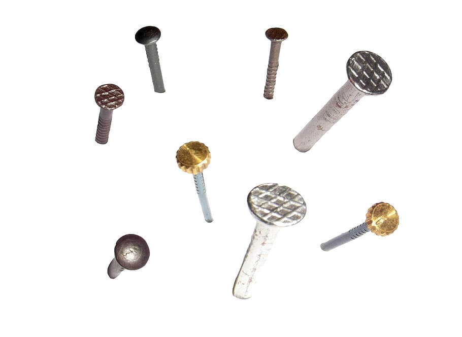lot d’ungles assortit, ungles, martell, eina, pin, tauler d'anuncis, fusta, editar, juguetear, obres, cap, element, equipament, metall, aïllat, micròfon, primer pla, sol objecte, fons blanc, cap gent, cultura i entreteniment artístic, eina de treball, a l'interior, tir de l'estudi, natura morta, gran grup d'objectes, vista d’angle alt, tallar, directament a sobre, art i artesania, pern, creativitat, cargol, elecció, fil, 2K