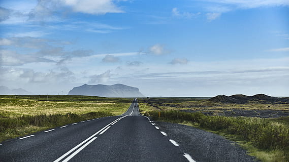 a to, no, before, road, transportation, sky, landscape, environment, cloud - sky, the way forward, direction, nature, symbol, travel, no people, grass, diminishing perspective, marking, vanishing point, road marking, sign, highway, non-urban scene, outdoors, dividing line, 1080P, CC0, public domain, royalty free