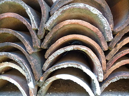 vecchio, fango, ceramica, rustico, Texas, nessuno, sfondi, giorno, avvicinamento, fotogramma intero, metallo, modello, ripetizione, pila, vista dall'alto, all'aperto, arrugginito, Marrone, design, arco, dettaglio, intemperie, natura, architettura, tegola, calcestruzzo, 2K, CC0, dominio pubblico, privo di copyright