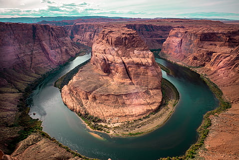 curva a ferro di cavallo, in arizona, ripresa aerea, Arizona, natura, fiume colorado, paesaggio, Paesaggi, canyon, parco nazionale del Grand Canyon, Stati Uniti d'America, deserto, Grand Canyon, fiume, Lake Powell, all'aperto, sud-ovest degli Stati Uniti, geologia, roccia - oggetto, bellezza nella natura, Parco Nazionale, eroso, pagina - arizona, posto famoso, nessuno, rosso, acqua, geografia fisica, roccia, formazione rocciosa, scena non urbana, scenics - natura, destinazioni di viaggio, solido, ambiente, viaggio, la tranquillità, scena tranquilla, potere in natura, 5K, CC0, dominio pubblico, privo di copyright