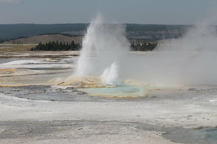 agastopia, bibble, erinaci, geologia, aigua, poder a la natura, primavera càlida, moviment, calor - temperatura, guèiser, poder, vapor, geografia física, fumigació, bellesa a la natura, erupció, cap gent, escenics - natura, naturalesa, paisatge, dia, medi ambient, a l'aire lliure, 1080P