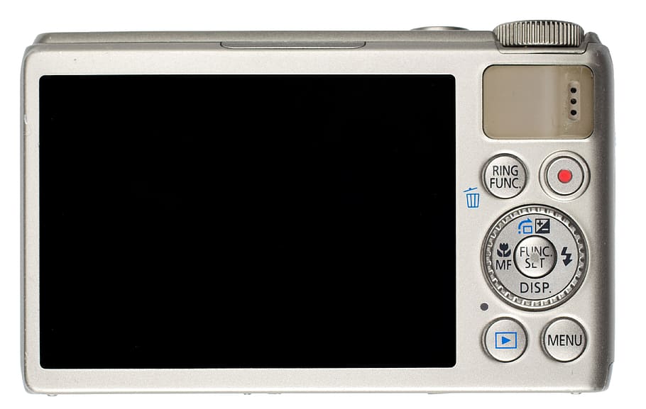 càmera digital, càmera, càmera, compacte, càmera, esquena, pantalla, darrere, vista, dors, digital, tecnologia, passat de moda, estil retro, indústria electrònica, cap gent, fons blanc, comunicació, còpia espai, tallar, primer pla, polsador, connexió, sol objecte, telèfon, obsoleta, control, teclat, a l'interior, equipament, vell, equipament elèctric, missatge, Font d'alimentació, 4K