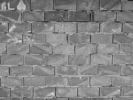 brick wall, structure, shell, black and white, backgrounds, full frame, pattern, wall - building feature, architecture, built structure, repetition, brick, no people, wall, textured, design, geometric shape, shape, day, close-up, stone material, outdoors, solid, 4K, CC0, public domain, royalty free