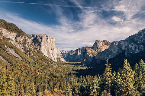 Munte, acoperit, copac, alb, nori, copaci montani înconjurați, nor, pădure, stâncă, vârf, vale, parc național, yosemite, Brad, lemn, natură, peisaj, în aer liber, vedere tunel, scenice - natura, frumusețe în natură, cer, teren, mediu inconjurator, plantă, de munte, conifer, nor - cer, nici o persoana, pini de pădure, scenă non-urbană, Pinaceae, varf de munte, formare, 4K, CC0, domeniu public, fără drepturi de autor