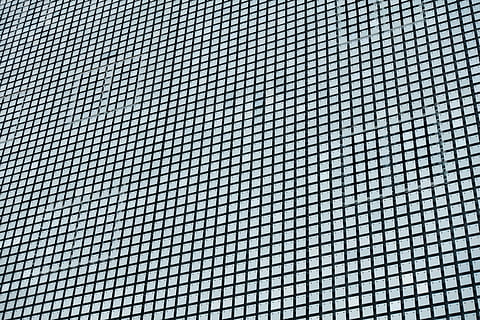 patterns, found, architecture, gray wire fence, pattern, texture, repetition, square, photography, aesthetic, wallpaper, uniform, repitition, grid, full frame, backgrounds, no people, built structure, shape, design, low angle view, day, modern, geometric shape, outdoors, wire mesh, building exterior, close-up, nature, window, office building exterior, tiled floor, 4K, CC0, public domain, royalty free