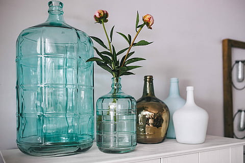 cyan home decor, wardrobe, White, cyan, home decor, interior, room, home, modern, decor, house, indoors, glass - Material, no People, vase, bottle, drinking Glass, jar, variation, perfume, container, flower, plant, still life, nature, flowering plant, table, food and drink, group of objects, freshness, healthcare and medicine, growth, turquoise colored, 5K, CC0, public domain, royalty free